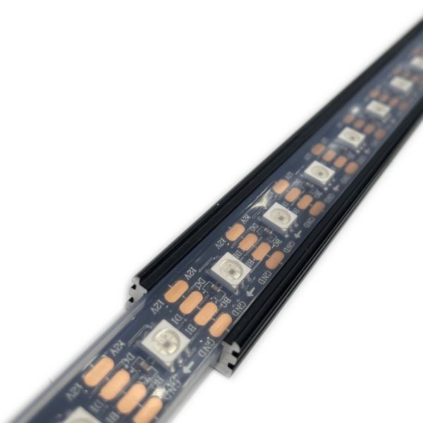 12V WS2815 LED strip in alu profiel