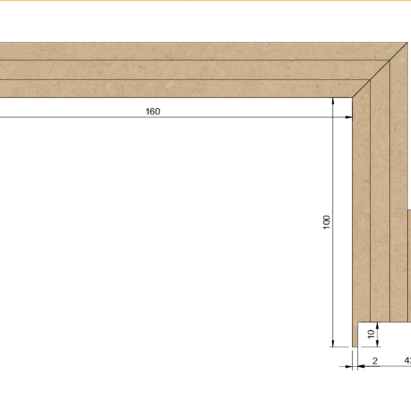 gordijnnis retombée retombée L-Cove cove
